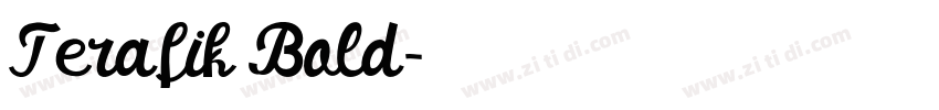 Terafik Bold字体转换